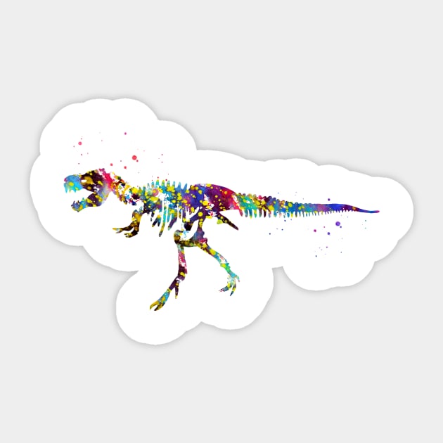 Tyrannosaurus Rex Sticker by erzebeth